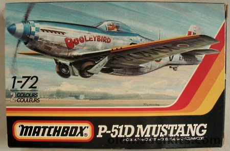 Matchbox 1/72 North American P-51D Mustang - 'Dooleybird' RAF No.19 Sq 1945 or USAAF 485 FS/370 FG/9th AF, PK-13 plastic model kit